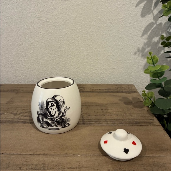 Mad Hatter Ceramic Sugar Jar. - Picture 2 of 7